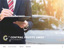 Tablet Screenshot of central-gruppe.de